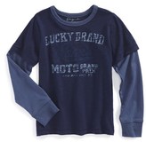 Thumbnail for your product : Lucky Brand 'Winners Slider' Layer Look Graphic T-Shirt (Big Boys)