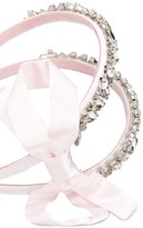 Thumbnail for your product : MonnaLisa Crystal Embellished Bow Headband