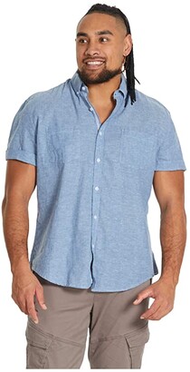 big and tall short sleeve denim shirt