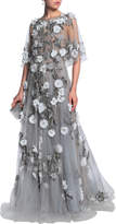 Thumbnail for your product : Marchesa Studded Checked Jacquard Jacket