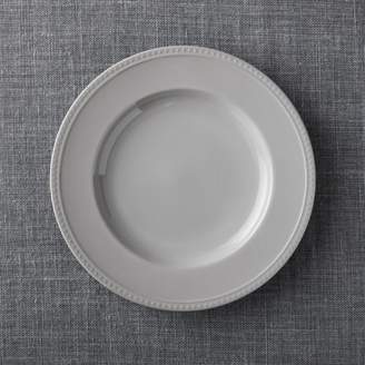 Crate & Barrel Staccato Grey Dinner Plate