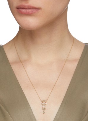 Xiao Wang 'Astro' diamond 18k gold pendant necklace