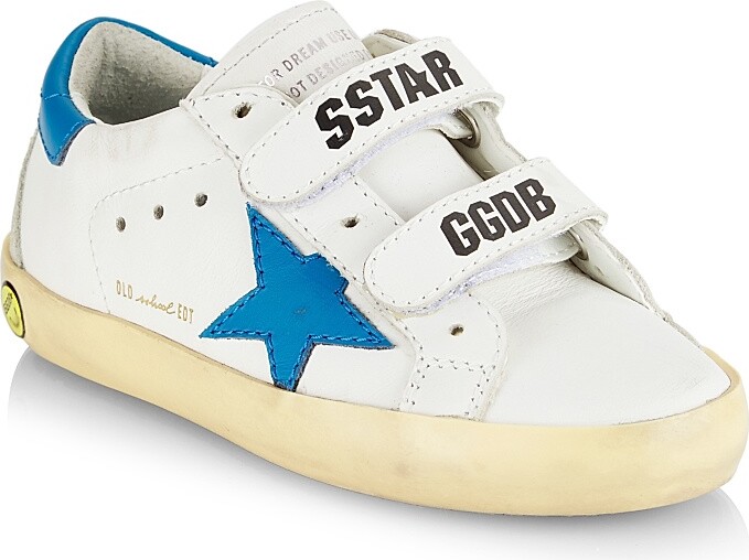 Golden Goose Baby's, Little Kid's & Kid's Old School Leather Sneakers - White Light Blue Ice - Size 9 (Toddler)