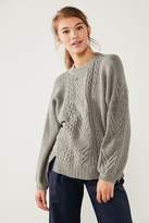 Thumbnail for your product : BDG Cable Knit Balloon Sleeve Sweater