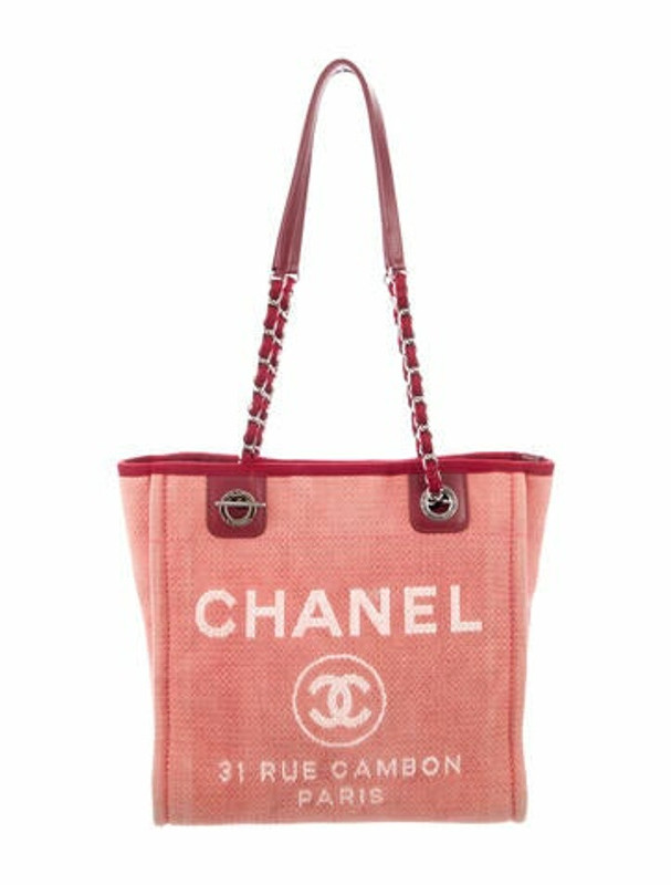 chanel tote pink