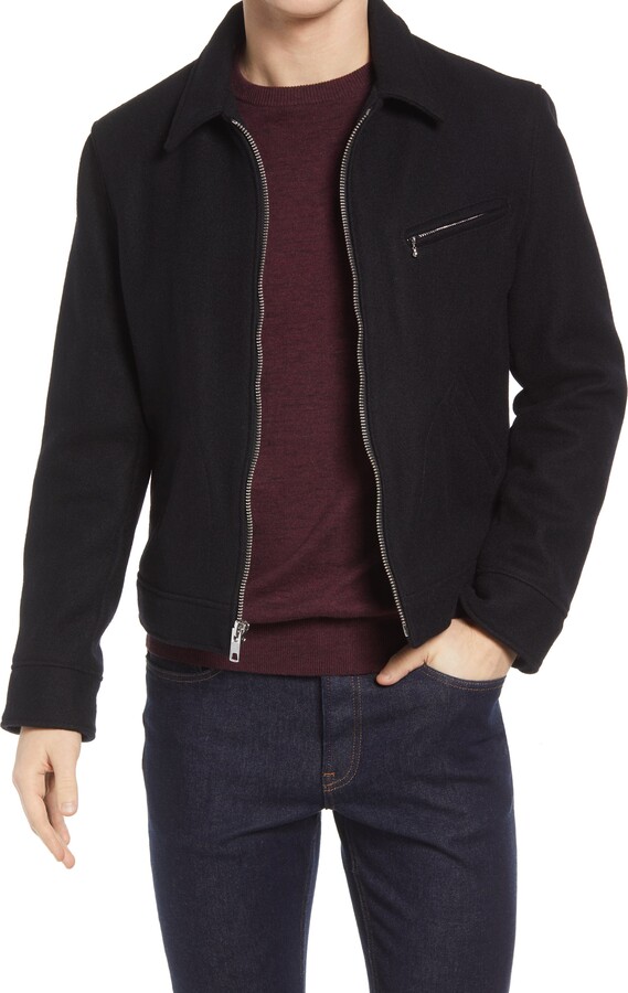 wool zip jacket mens