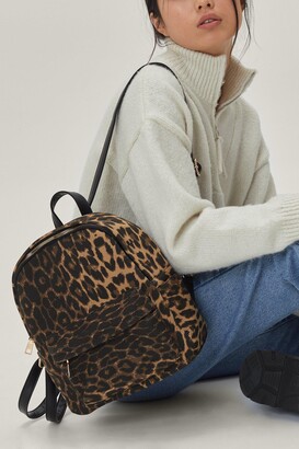 Nasty Gal Womens Leopard Print Soft Shell Backpack - ShopStyle