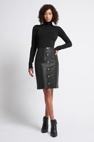 Thumbnail for your product : Aje Liberation Leather Midi Skirt