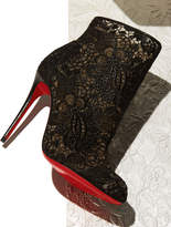 Thumbnail for your product : Christian Louboutin Miss Tennis Net Lace Red Sole Bootie, Black