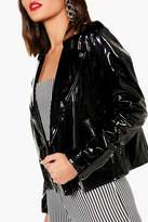 Thumbnail for your product : boohoo Patent Biker Jacket