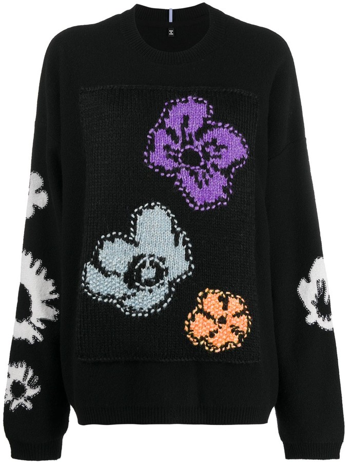 McQ Floral Print Jumper - ShopStyle Sweaters