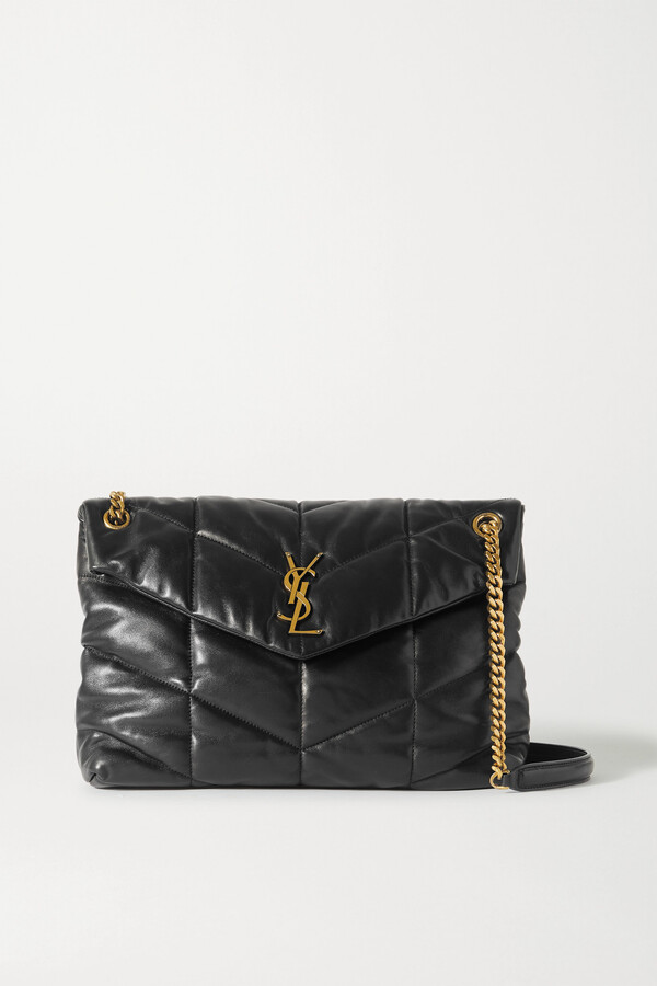 Saint Laurent Mini puffer Loulou leather bag - ShopStyle
