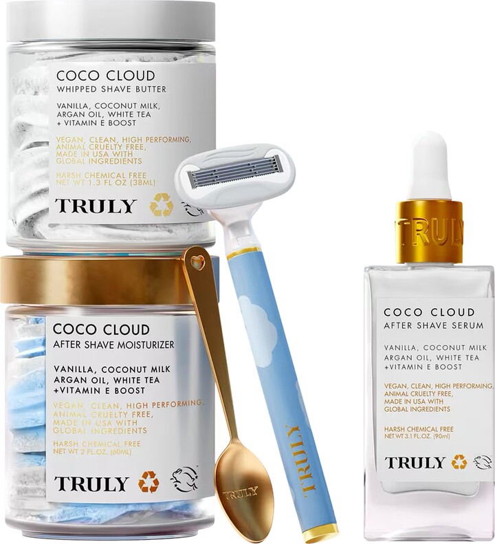 TRULY BEAUTY Ultimate Cloud Coco Shave Set $162 Value
