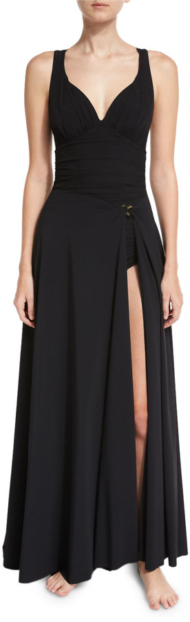 petite jersey maxi skirt