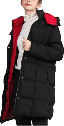 Sllowwa Waterproof Jackets Women Winter Coats Women's Parka Jacket Trendy Coat Cotton Padded Warm Overcoat Ladies Outwear with Pocket ( XL