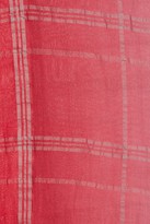 Thumbnail for your product : Leigh & Luca Plaid Berry Scarf