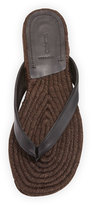 Thumbnail for your product : Tom Ford Barnes Espadrille Thong Sandal, Black