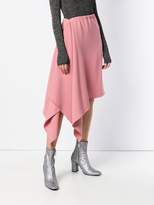 Thumbnail for your product : MM6 MAISON MARGIELA draped hem asymmetric skirt