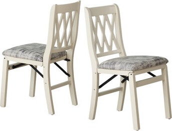 Ebern Designs PNC-OAK-03– Plano Dining Chairs with PU Leather Seat, 3-X Back, Set of 2, Oak Wood Finish