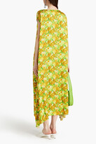 Thumbnail for your product : Vetements Floral-print jacquard midi dress