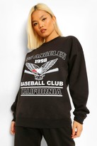 Thumbnail for your product : boohoo Petite 'Los Angeles' Oversized Sweat