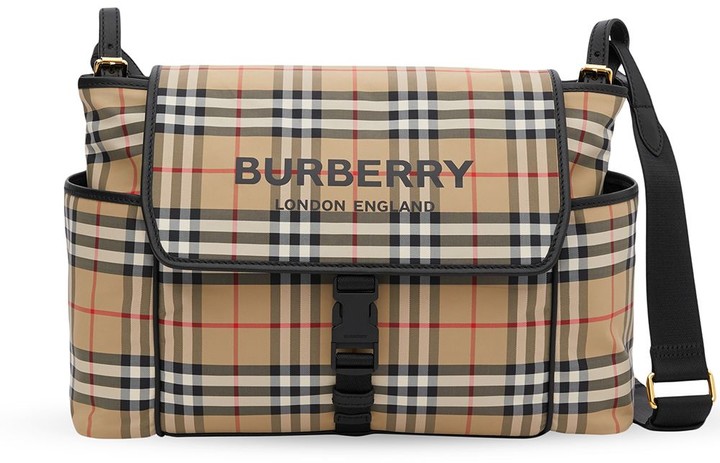 Burberry Kids Beige Diaper Bag