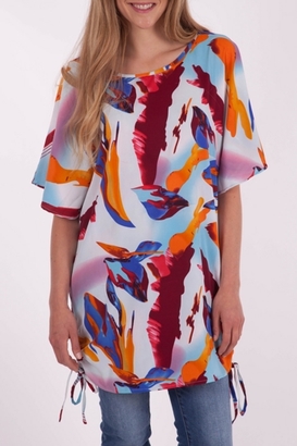 Ellis & Dewey Tropical Print Dress