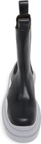 Thumbnail for your product : Bottega Veneta Contrast-Sole Leather Tire Boots