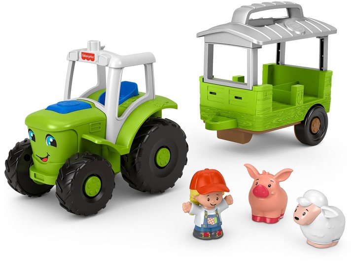 Fisher-Price& Little People& Farm Tractor Playset