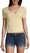 Thumbnail for your product : Arizona Juniors-Womens V Neck Short Sleeve T-Shirt
