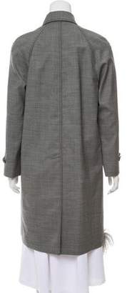 Prada Wool Feather-Trimmed Coat w/ Tags