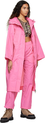 Ganni Pink Parka Coat