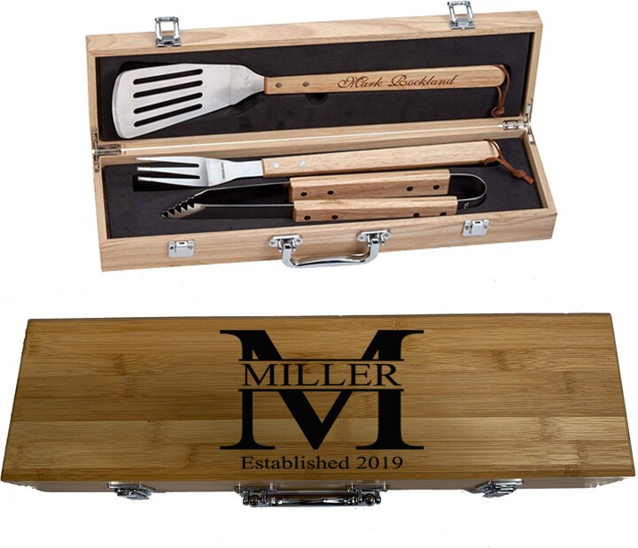 Etsy Personalized Grill Set - Bbq Engrave | Miller Design