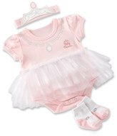 Thumbnail for your product : Baby Aspen 'Big Dreamzzz - Princess' Bodysuit, Sock & Headband (Baby Girls)