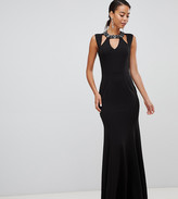 little mistress luxury georgie black hand embellished maxi dress