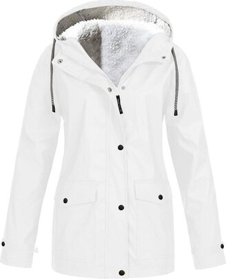 white raincoat ladies