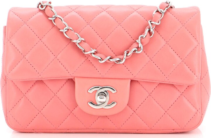 Chanel small hobo lambskin mini flap Pink ref.544911 - Joli Closet