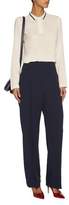 Thumbnail for your product : Brunello Cucinelli Pleated Crepe Straight-Leg Pants