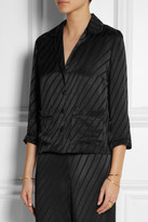 Thumbnail for your product : Kate Moss for Topshop Striped satin top