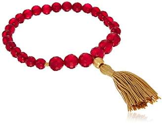 Satya Jewelry Mala Bracelets" Fuchsia Agate Charm Bracelet