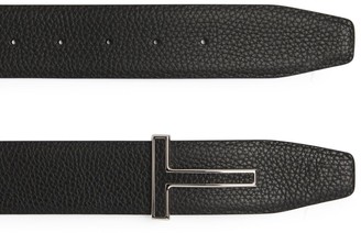 Tom Ford Leather Logo Belt