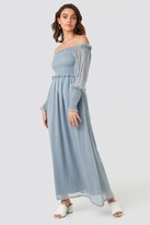 Thumbnail for your product : NA-KD Off Shoulder Smock Chiffon Dress