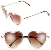 Thumbnail for your product : Steve Madden 52mm Heart Shape Sunglasses