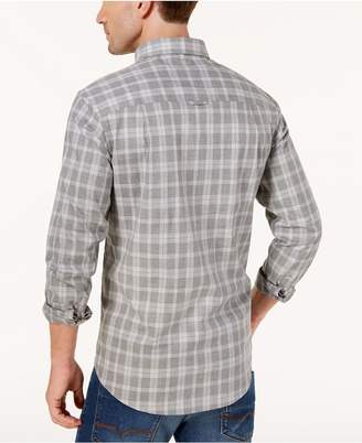 Club Room Men's Gray Plaid Shirt, Created for Macy's