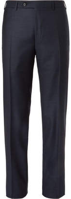 Canali Dark-blue Slim-fit Wool Suit Trousers