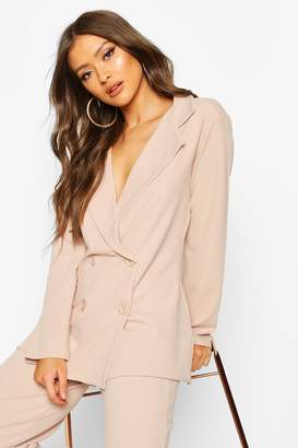 boohoo Button Detail Oversized Duster