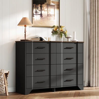 Ebern Designs Famrhouse 8-Drawer Dresser for Bedroom