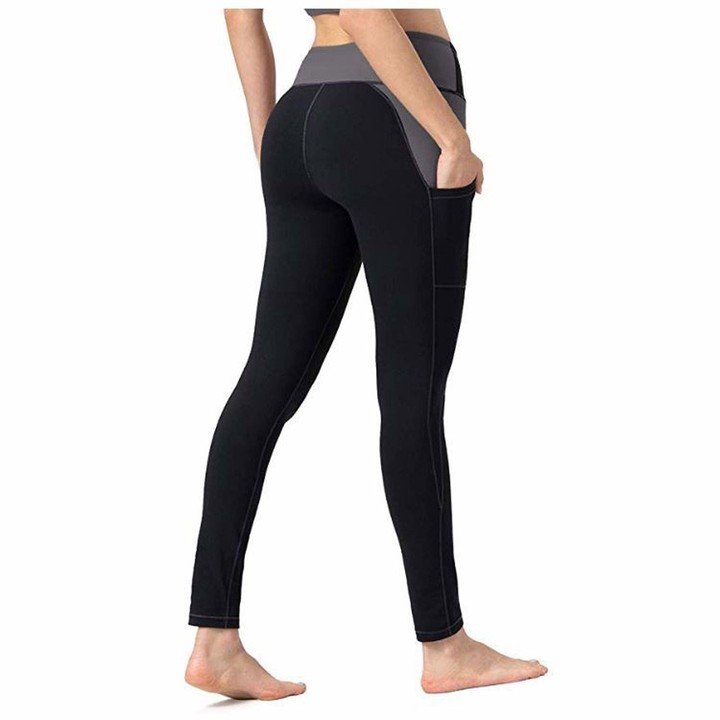 HOOUDO Women Yoga Pants High Waist Push up Tummy Control Fitness Workout Leggings Tights Sports Stretchy Pants 