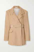 Thumbnail for your product : AAIZÉL + Net Sustain Convertible Double-breasted Twill Blazer