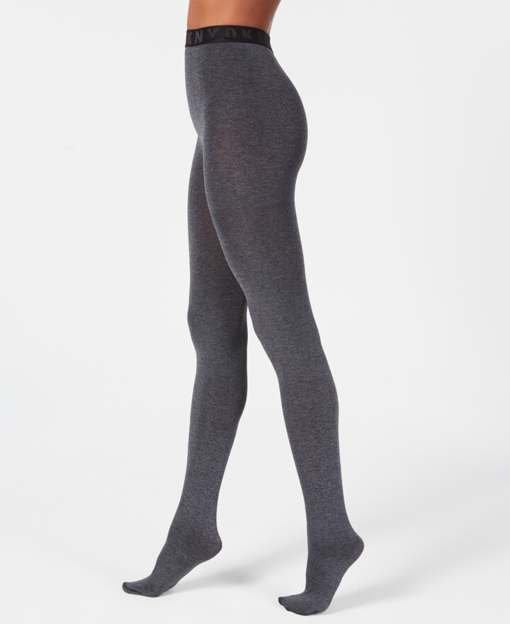 DKNY ControlTop Cozy Opaque Tights ShopStyle Hosiery